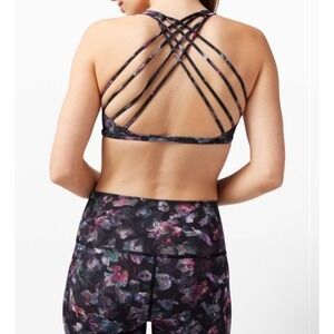 Lululemon Free To Be Bra Wild Activate Floral Multi Size 12